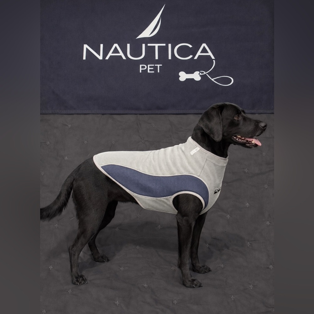 Nautica Pet Gray and Navy Dog Vest